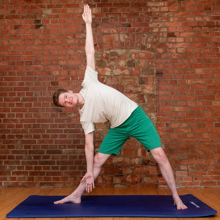 Male doing yoga at Yoga für Männer 40+ in Bad Segeberg